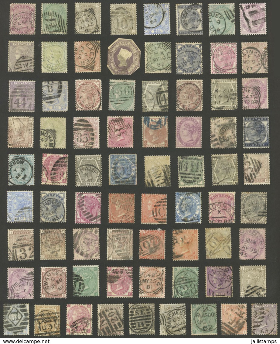 GREAT BRITAIN: Lot Of Old Stamps, Many Of High Catalog Value, Mixed Quality (some With Minor Faults, Most Of Fine To VF  - Otros & Sin Clasificación