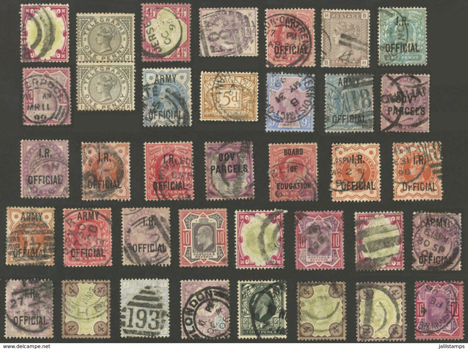 GREAT BRITAIN: Interesting Lot Of Old Stamps, Mixed Quality (some With Minor Faults, Others Of VF Quality), High Catalog - Andere & Zonder Classificatie