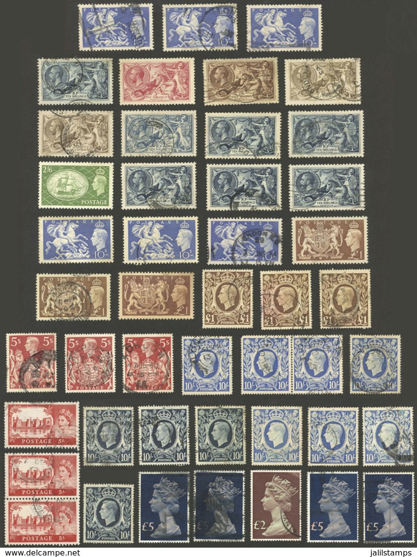 GREAT BRITAIN: Lot Of Interesting Stamps, High Catalog Value, Most Of Fine To VF Quality, Good Opportunity At LOW START! - Otros & Sin Clasificación