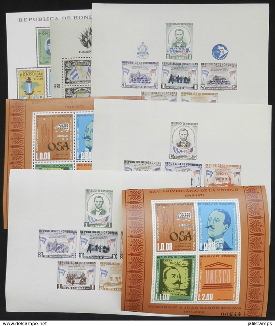 HONDURAS: Lot Of Varied Souvenir Sheets, VERY THEMATIC, Almost All MNH And Most Of Very Fine Quality (some Were Issued W - Honduras