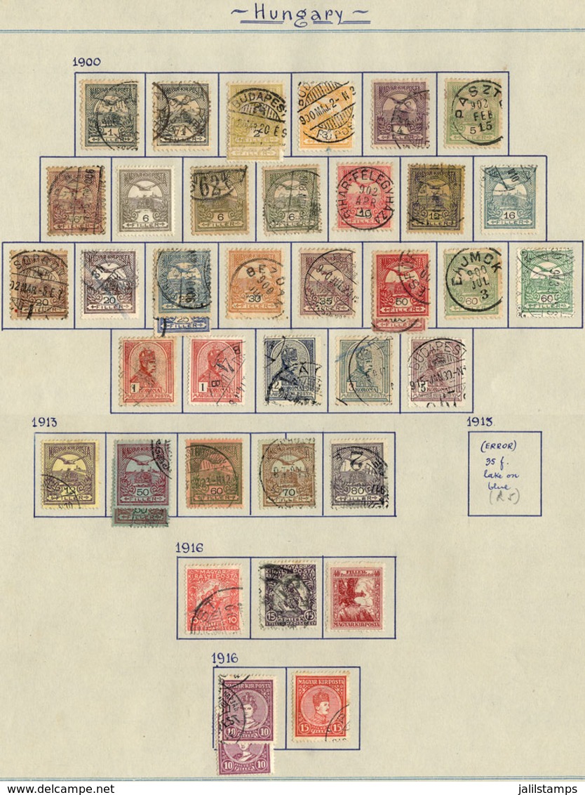 HUNGARY: Old Collection On Album Pages, Including Many Interesting Stamps, Fine General Quality (some Can Have Minor Def - Andere & Zonder Classificatie