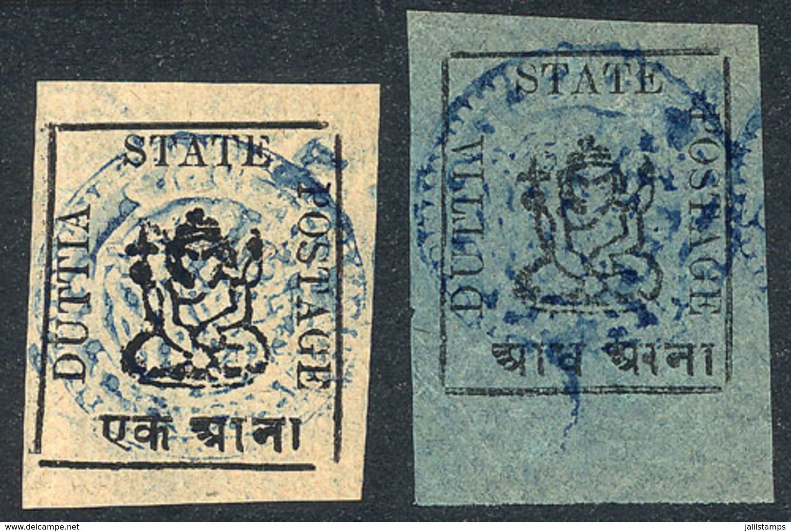 INDIA - DUTTIA: Sc.10 + 12, Mint No Gum (as Issued), Excellent Quality, Catalog Value US$325. - Datia