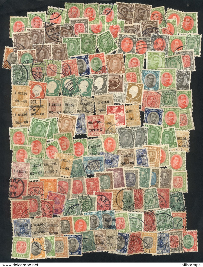 ICELAND: Large Lot Of Used And Mint Stamps, VF General Quality, Including A Number Of Scarce Stamps, A Lot Of The Used E - Collections, Lots & Series