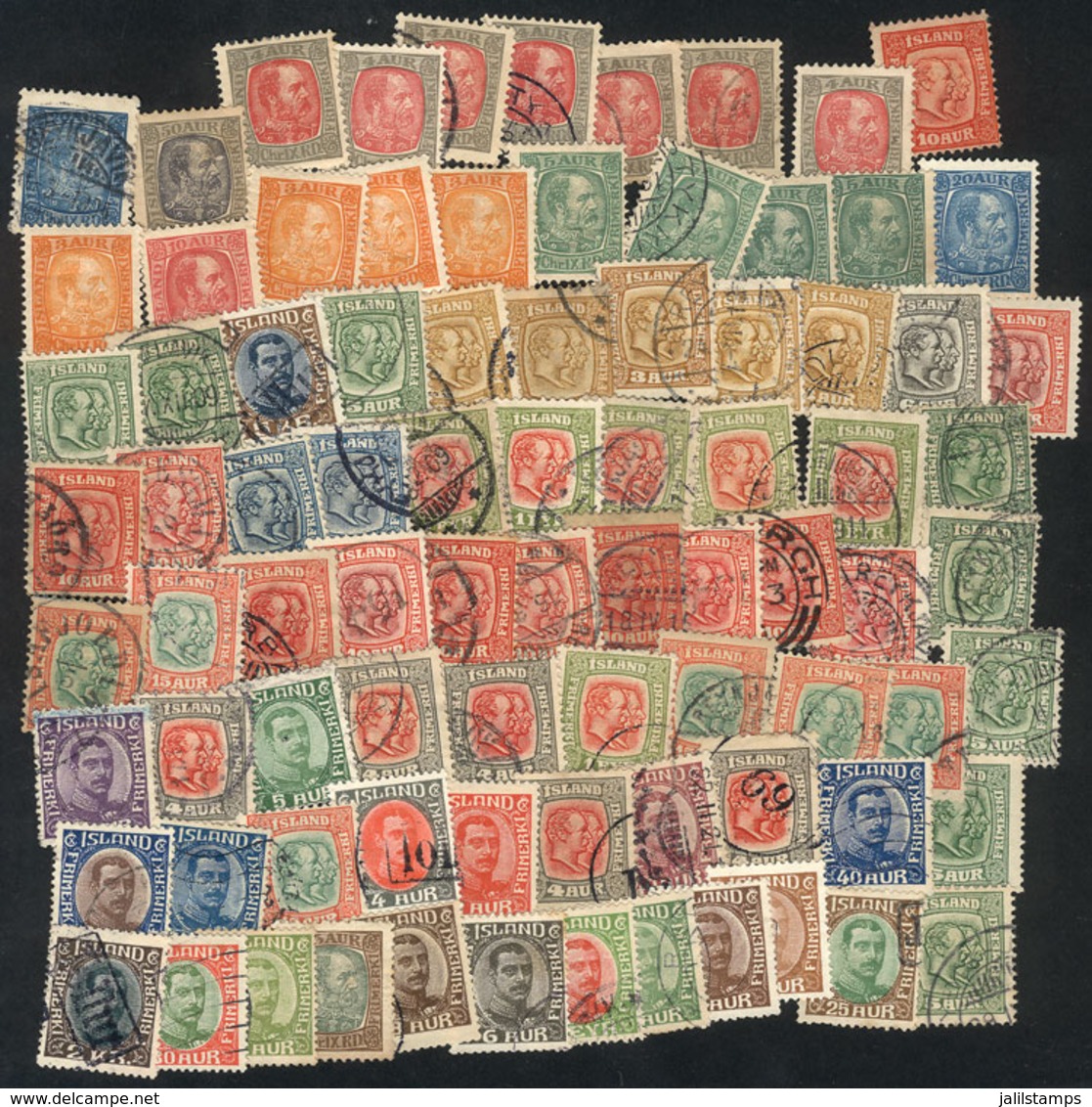 ICELAND: Lot Of Stamps Issued Between Circa 1902 And 1922, Almost All Used And Of Very Fine Quality, Perfect Lot To Look - Verzamelingen & Reeksen