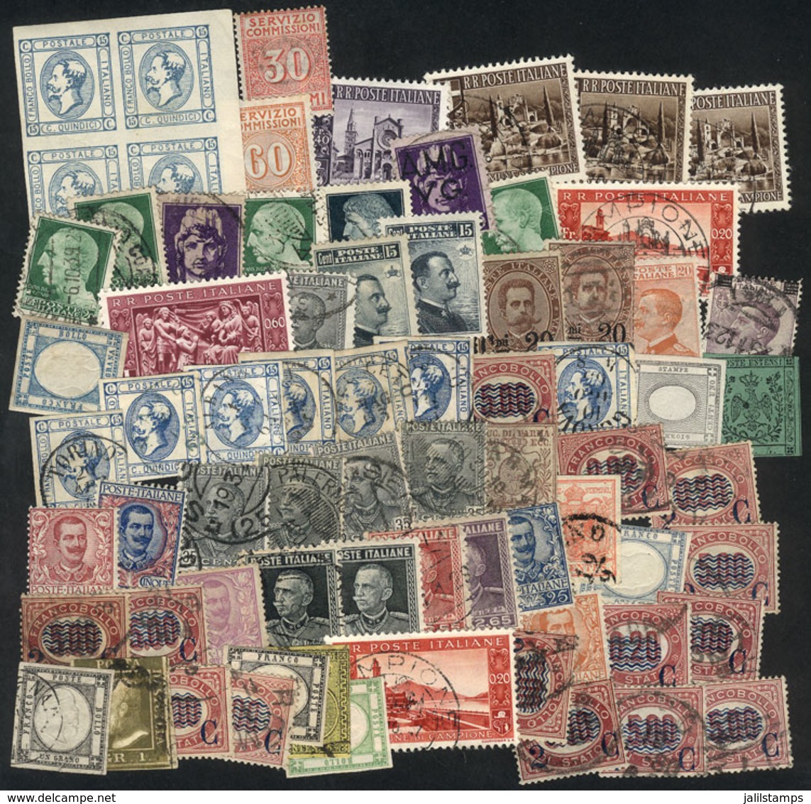 ITALY: Lot Of Mostly Old Stamps, Used Or Mint (they Can Be Without Gum Or Regummed), Fine General Quality (some With Min - Unclassified