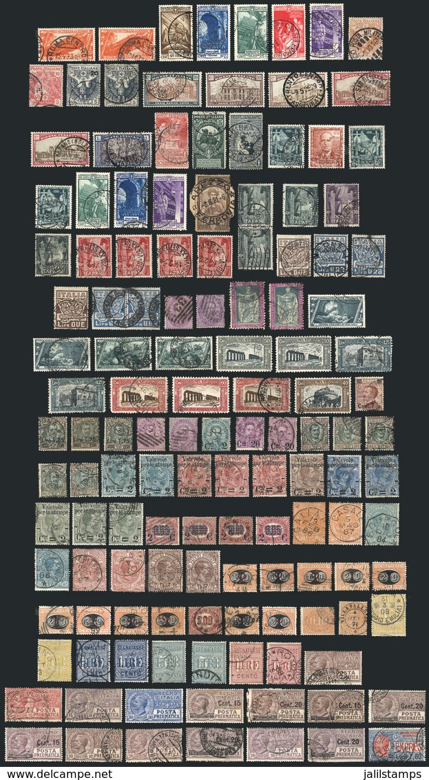 ITALY: Very Interesting Accumulation Of Used Stamps Of Very Fine Quality, All Genuine And Without Defects (perhaps A Few - Zonder Classificatie