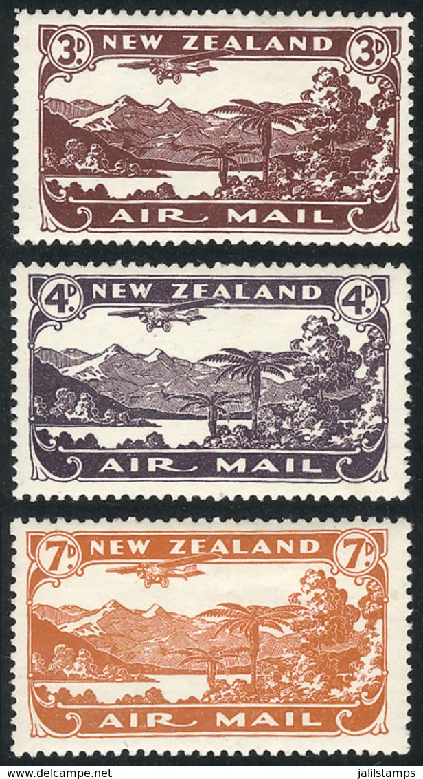 NEW ZEALAND: Sc.C1/C3, 1931 Cmpl. Set Of 3 Values, VF Quality - Other & Unclassified