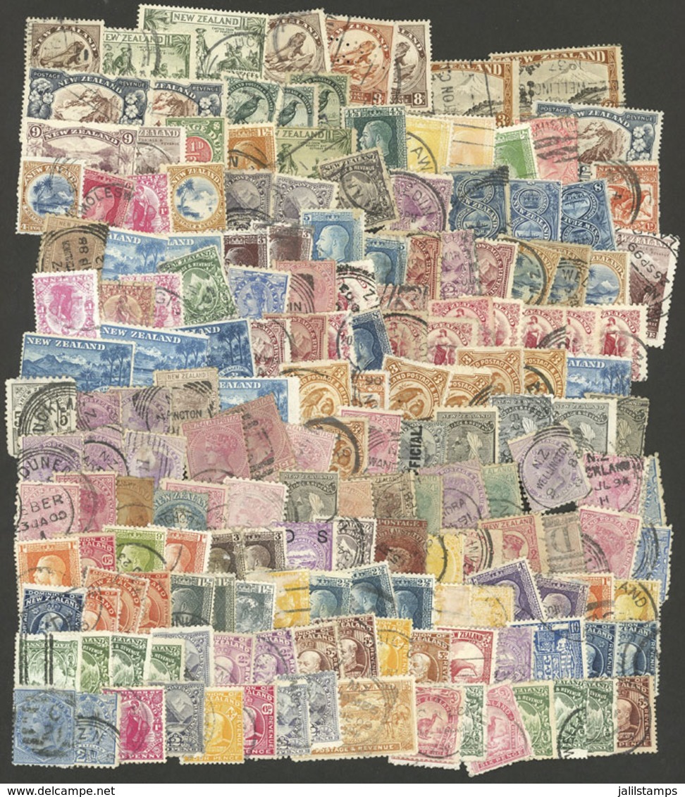 NEW ZEALAND: Interesting Lot Of Old Stamps Inside An Envelope, Most Of Fine Quality (a Few May Have Minor Defects), HIGH - Andere & Zonder Classificatie