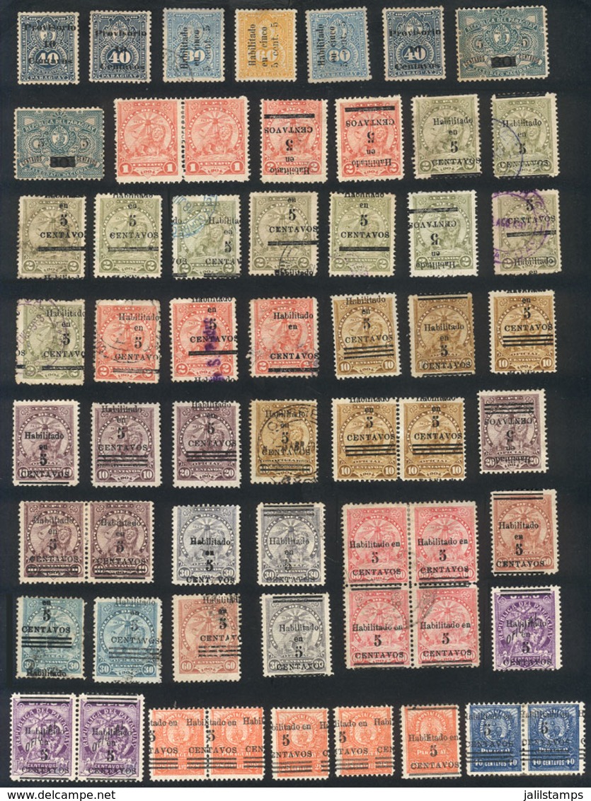 PARAGUAY: More Than 100 Stamps, Pairs Or Blocks Of 4, Used Or Mint Without Gum, Some With Minor Faults And Others Of Fin - Paraguay