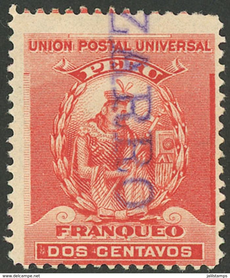 PERU: Sc.144, With Straightline PIZARRO Cancel, Rare! - Peru