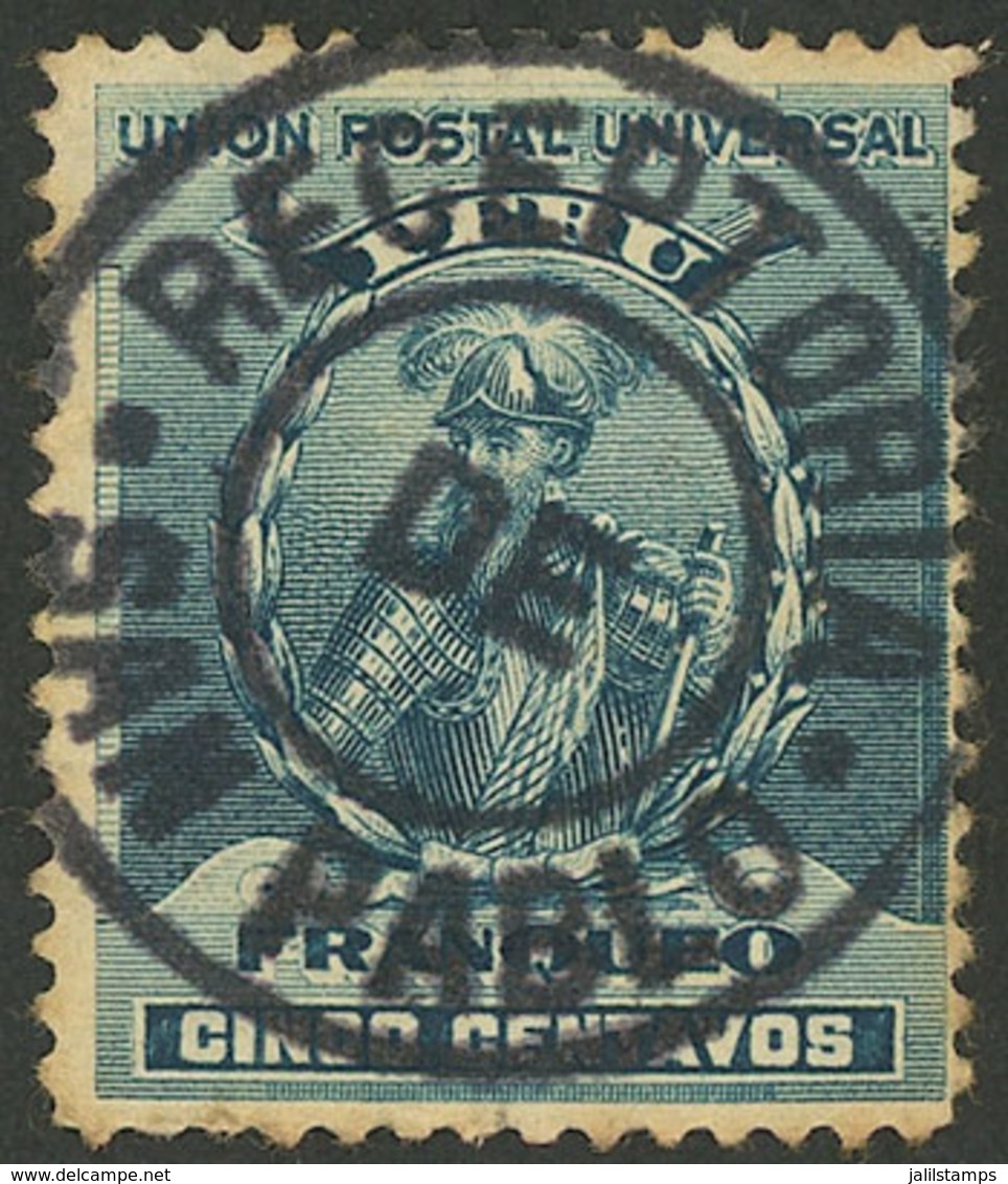 PERU: Sc.145, With "RECEPTORIA DE SAN PABLO" Cancel, VF Quality!" - Peru