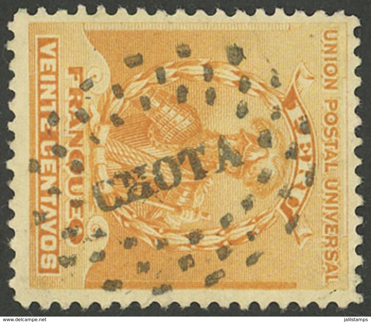 PERU: Sc.150, With "CHOTA" Cancel In Dotted Oval, VF Quality!" - Perú