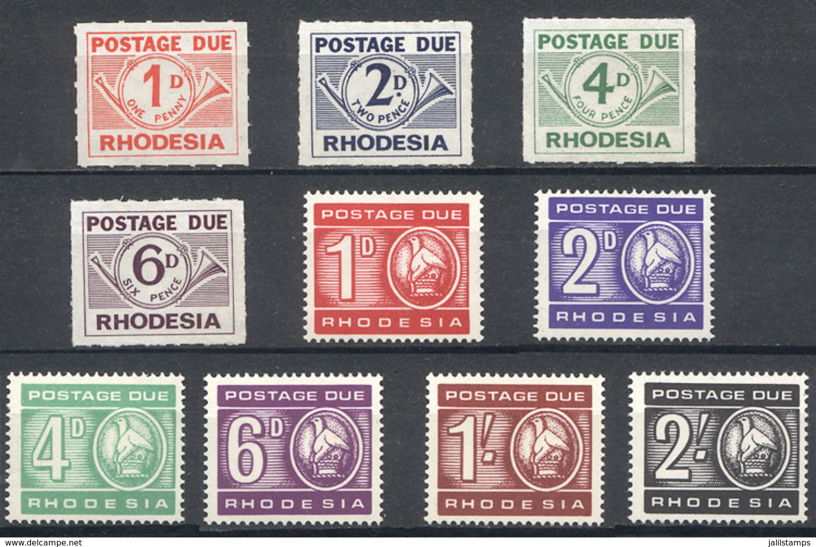 RHODESIA: Sc.J5/J8 + J9/J14, Never Hinged, Excellent Quality. - Other & Unclassified