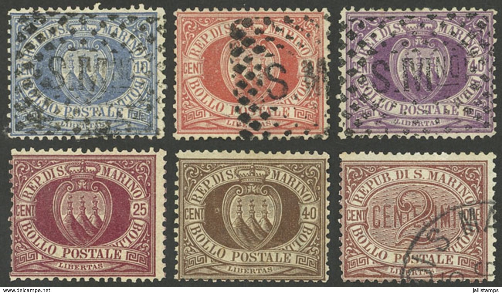 SAN MARINO: Small Lot Of Old Stamps, Very Fine General Quality, Scott Catalog Value US$430+ - Other & Unclassified