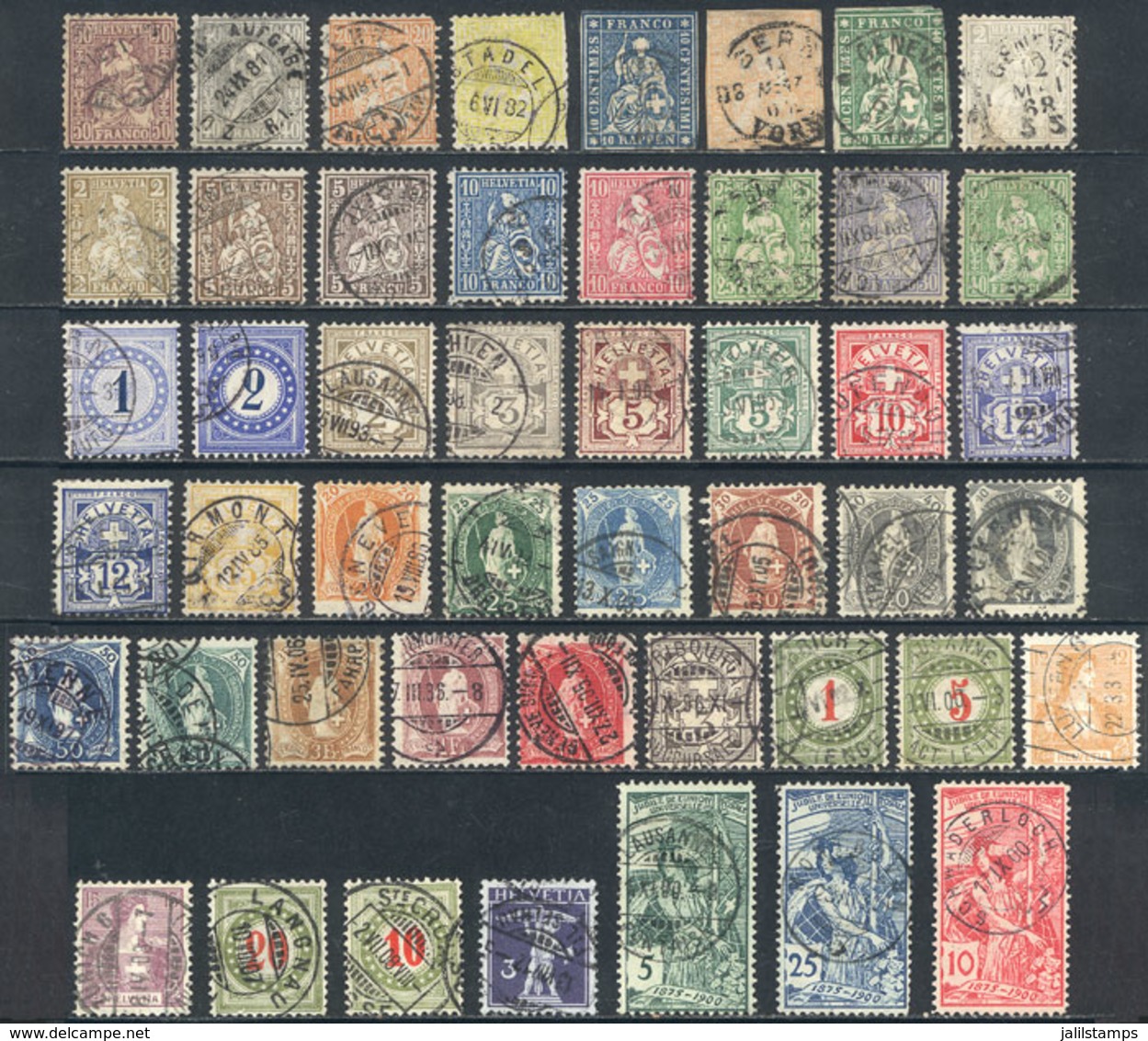 SWITZERLAND: Lot Of Interesting Stamps, In General Old And Used, Mixed Quality From Very Fine To Some Stamps With Defect - Other & Unclassified