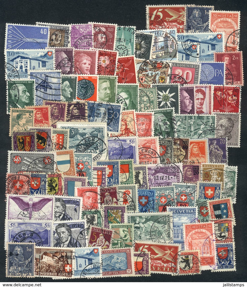 SWITZERLAND: Lot Of Used Stamps, Fine To VF General Quality, Yvert Catalog Value Over Euros 350, Good Opportunity At Low - Other & Unclassified