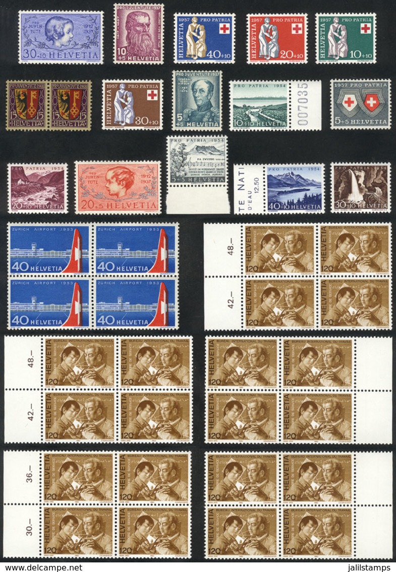 SWITZERLAND: Lot Of MNH Stamps, Excellent Quality, Yvert Catalog Value Over Euros 150, Low Start! - Otros & Sin Clasificación