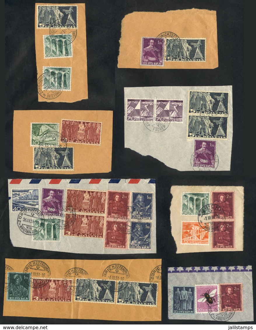 SWITZERLAND: Small Lot Of Fragments, VF Quality, Interesting, Low Start! - Andere & Zonder Classificatie