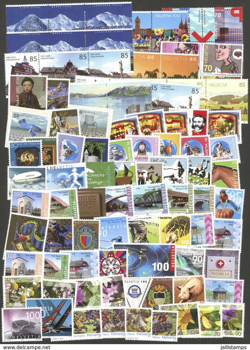SWITZERLAND: Lot Of Modern Stamps, MNH And Of Very Fine Quality. Face Value Of SF.117+, Useful Group Of Stamps To Use As - Andere & Zonder Classificatie