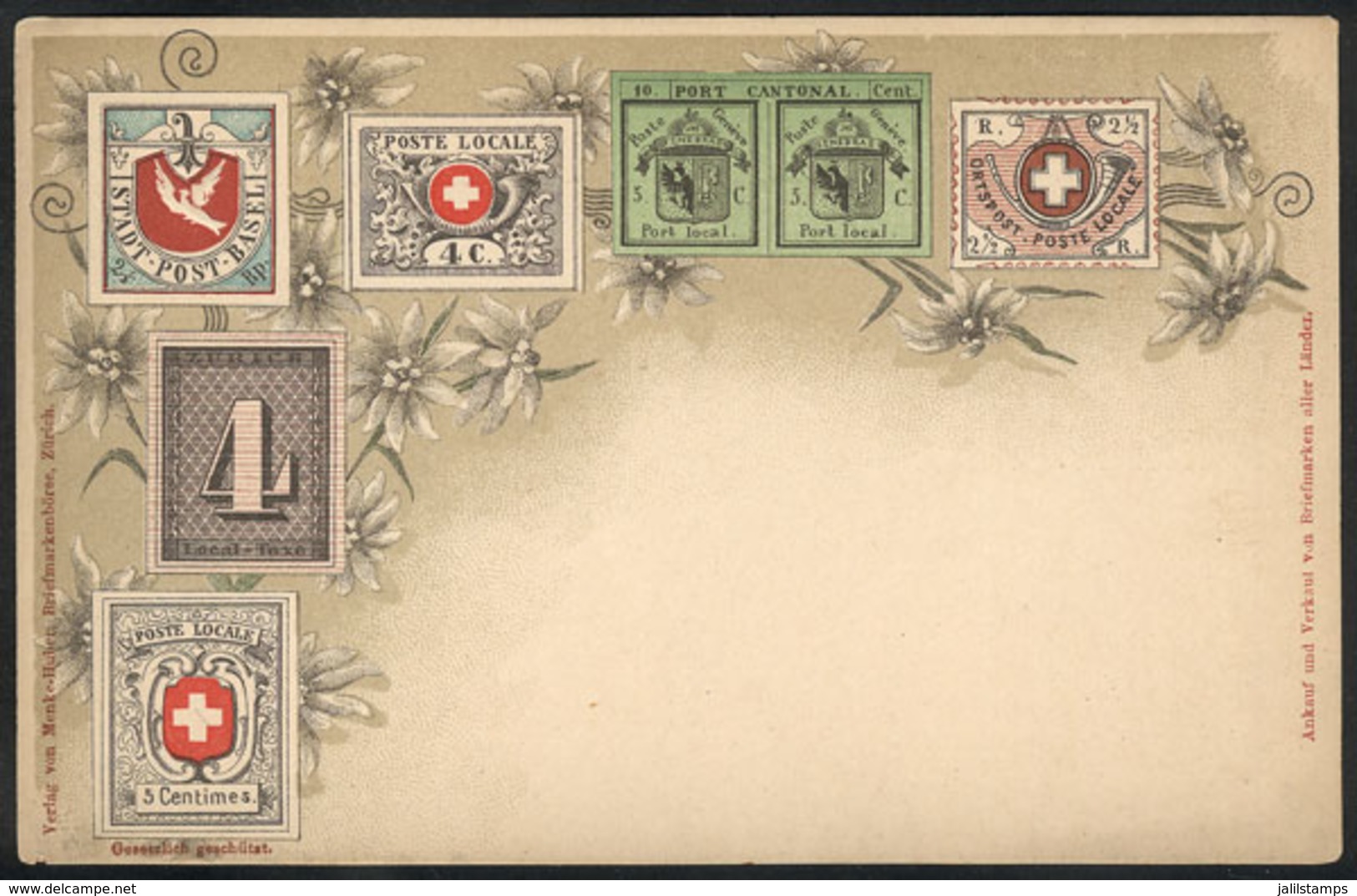 SWITZERLAND: Classic Stamps And Flowers, Circa 1900, Unused, Excellent Quality! - Other & Unclassified