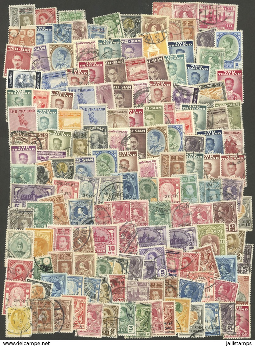 THAILAND: Interesting Lot Of Varied Stamps, Most Used (some Mint Without Gum), Fine General Quality, Low Start! - Tailandia