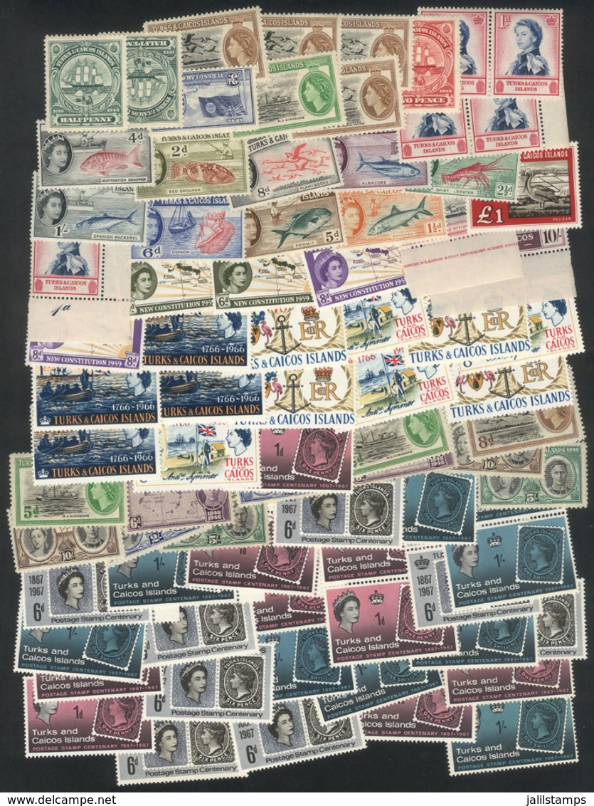 TURKS & CAICOS: Lot Of Very Thematic Stamps And Sets, Most Never Hinged And Of Very Fine Quality, Scott Catalog Value Ov - Turks- En Caicoseilanden