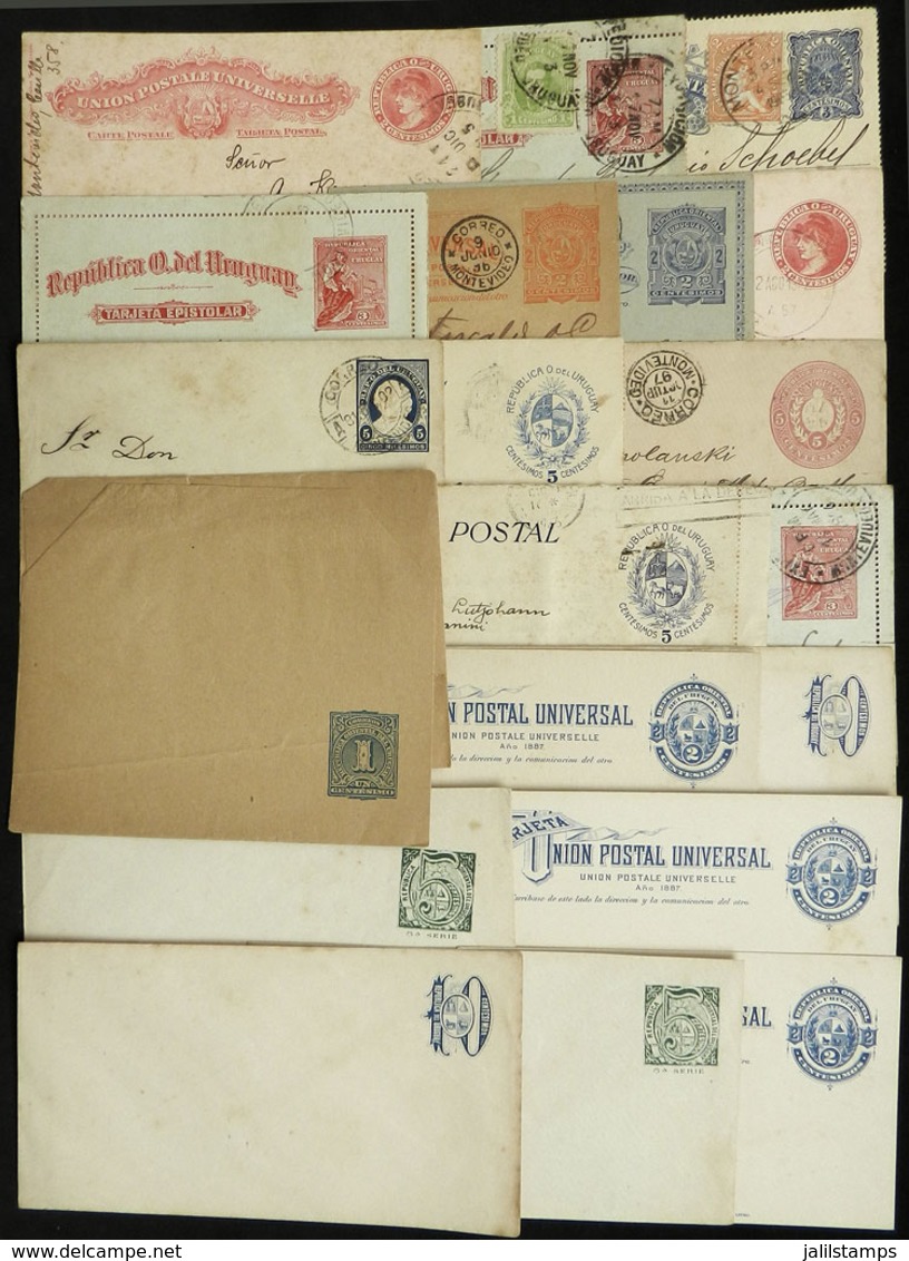 URUGUAY: Lot Of 20 Varied Postal Stationeries, Many Old And/or Used, Interesting! - Uruguay
