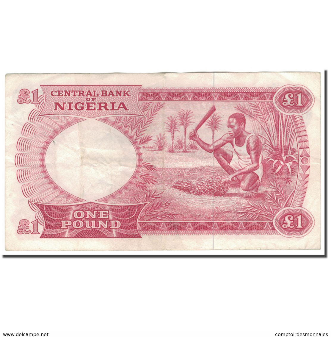 Billet, Nigéria, 1 Pound, KM:8, TB+ - Nigeria