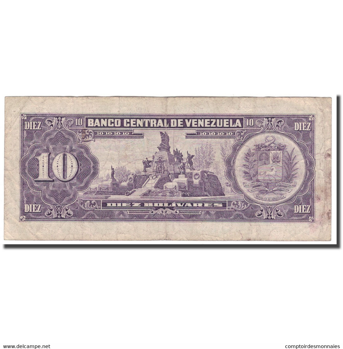 Billet, Venezuela, 10 Bolívares, 1988, 1988-11-03, KM:62, TB - Venezuela