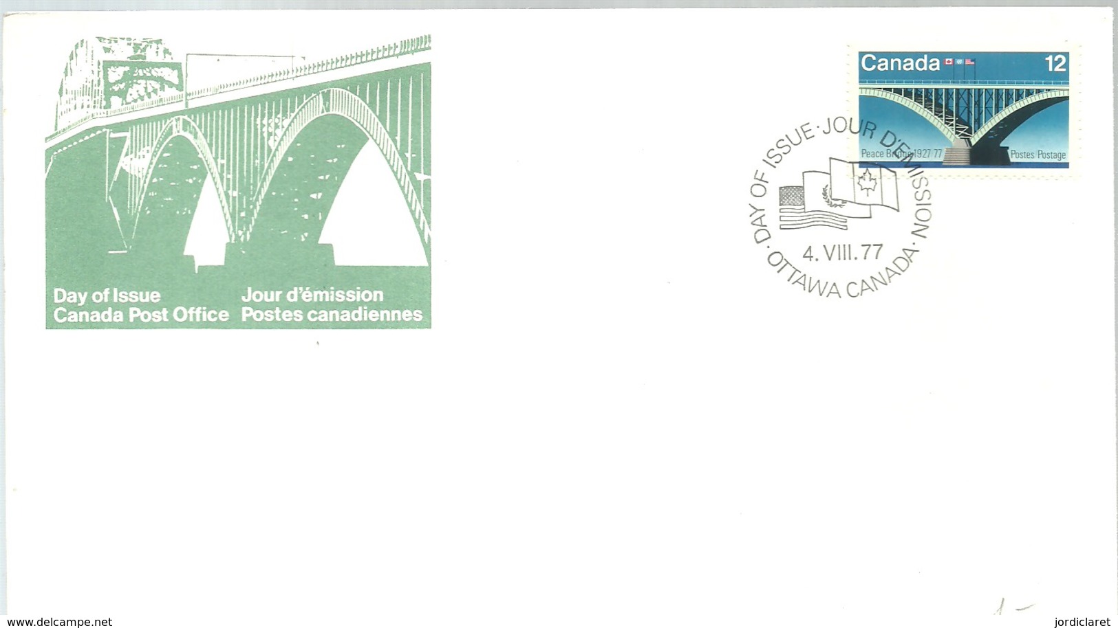 FDC 1977 CANADA - Puentes