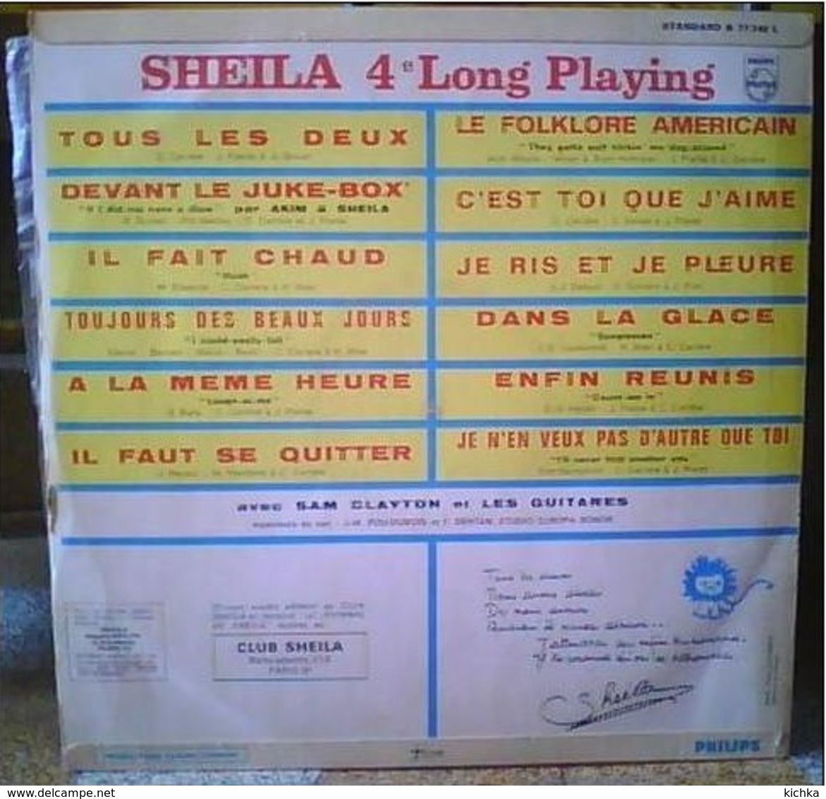 Sheila -Tous Les Deux 4è Disque - Autres - Musique Française