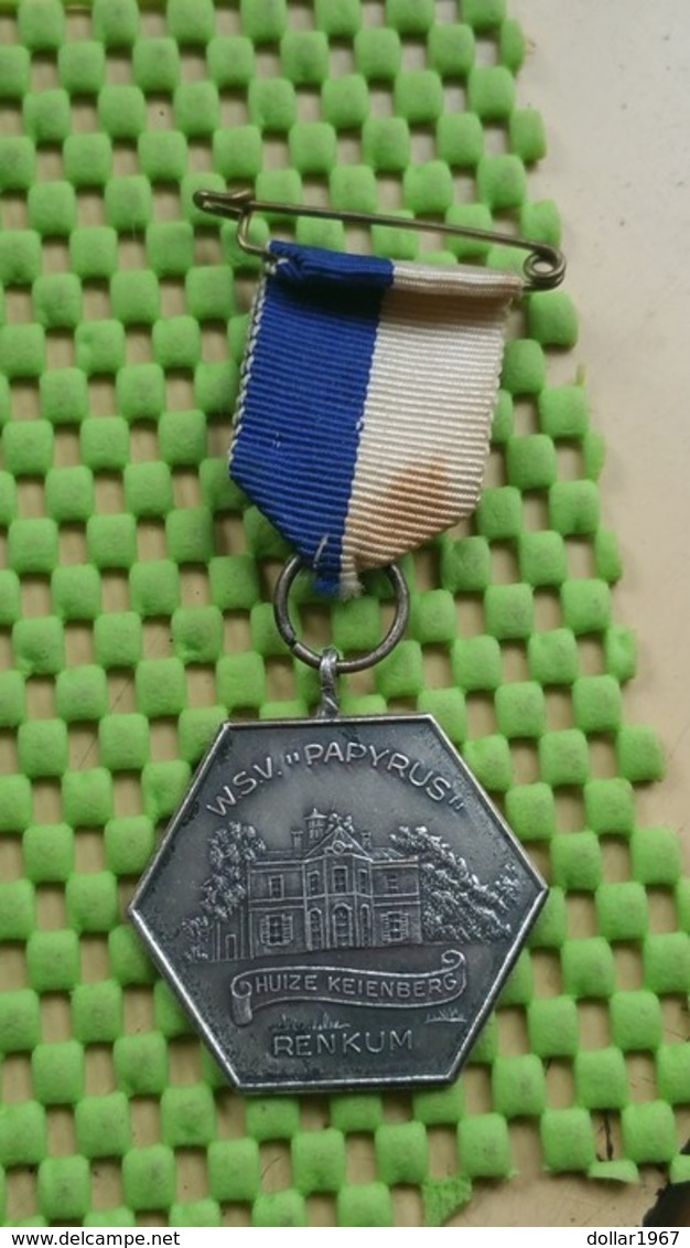 Medaille / Medal - Medaille - W.s.v Papyrus Renkum - Huize Keienberg - The Netherlands - Autres & Non Classés