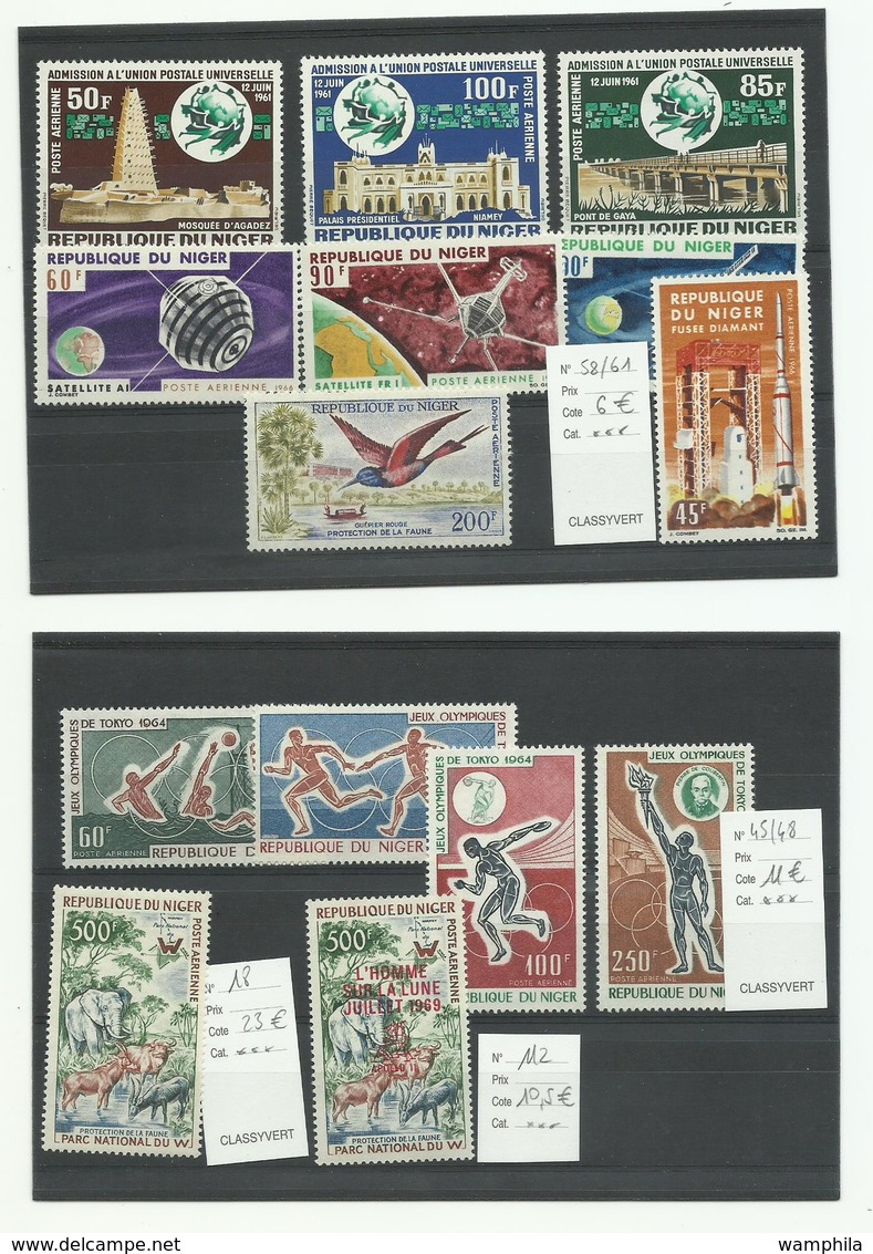Niger, Poste Aérienne, Neufs**/* , Cote YT  65€, - Níger (1960-...)