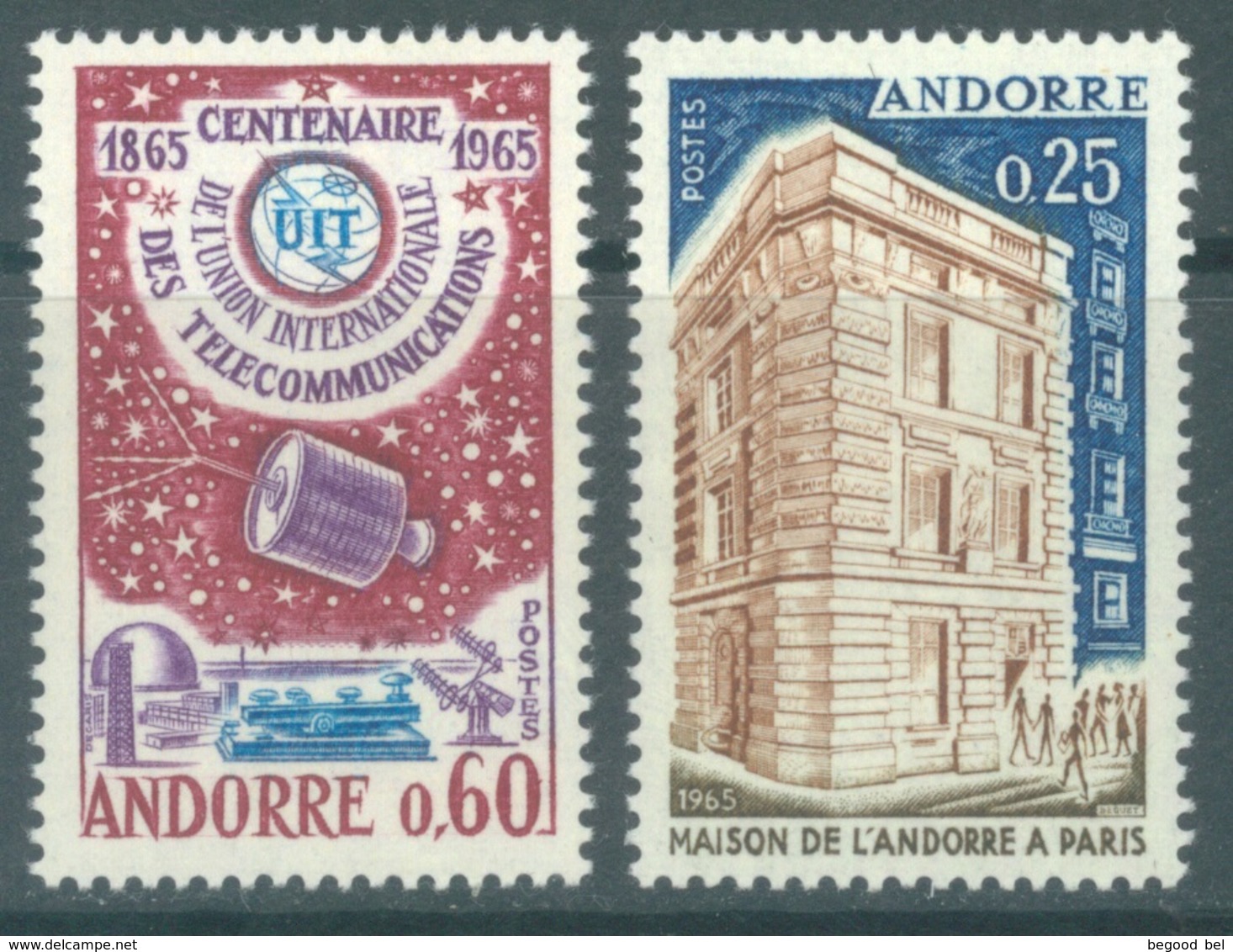 ANDORRE - MNH/** - 1965 - YEAR COMPLETE - Yv 173-174 -  Lot 19104 - Années Complètes