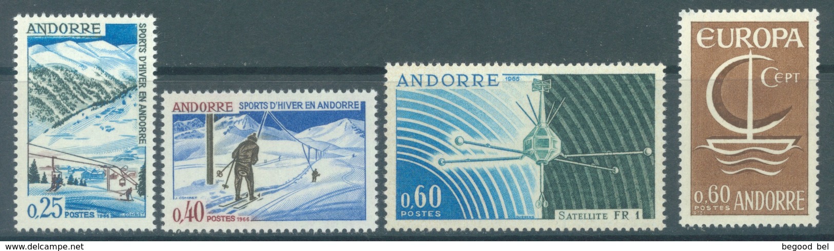 ANDORRE - MNH/** - 1966 - YEAR COMPLETE - Yv 175-178 -  Lot 19105 - Années Complètes