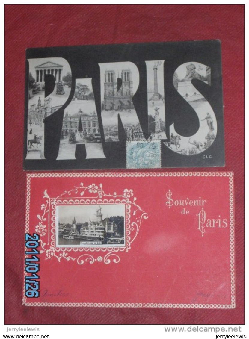 PARIS  -  LOT DE 8  CPA  MULTI-VUES  DE  PARIS  - - Panorama's
