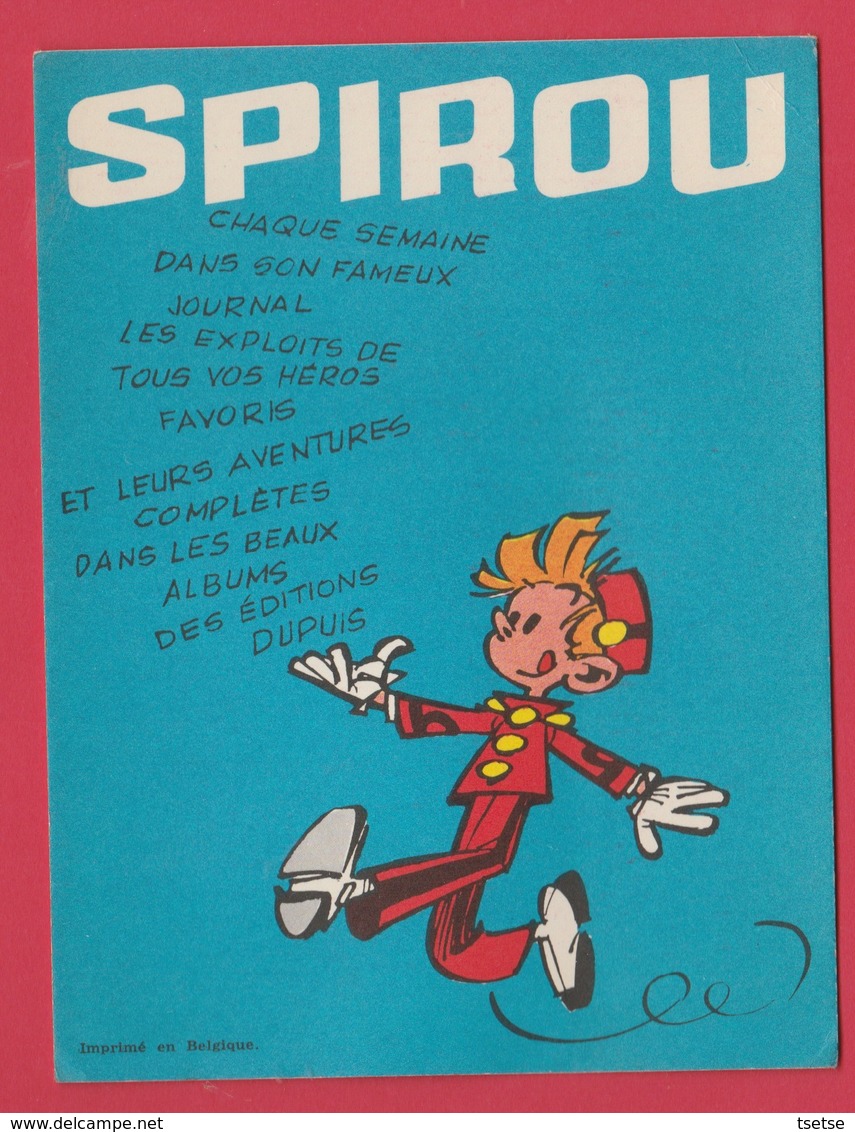 Spirou ... Chaque Semaine Dans Le Journal Des Aventures ... - Format Carte Postale Moderne ( Voir Verso ) - Fumetti