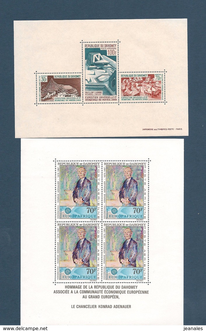 DAHOMEY Année 1967 BLOCS N° Y/T :7/10** Côte : 24,75 € - Bénin – Dahomey (1960-...)