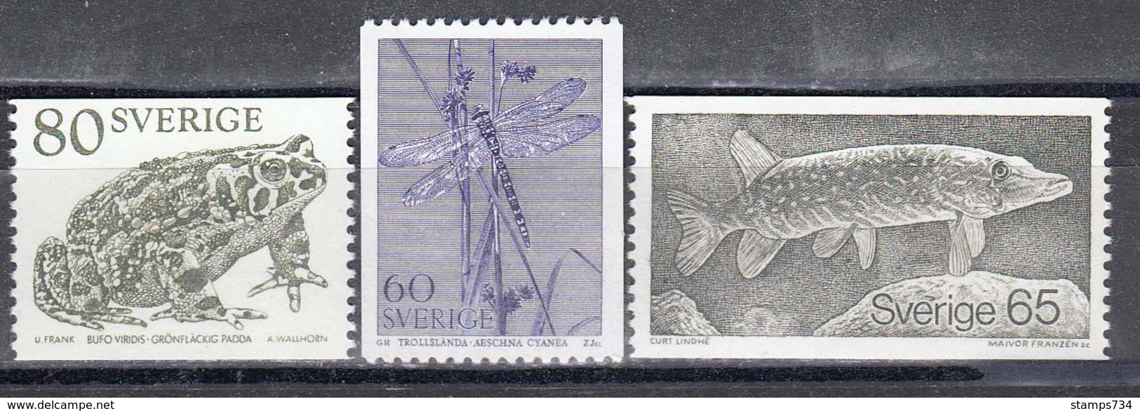 Schweden 1979 - Animals, Mi-Nr. 1075/77, MNH** - Neufs