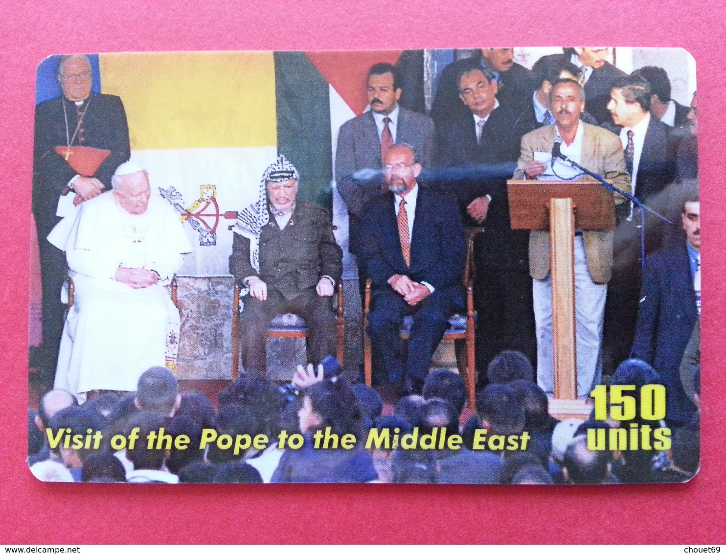 Pope Jean Paul II In The Middle East John Paul PApa Pape Papst 150u Yellow - Personajes