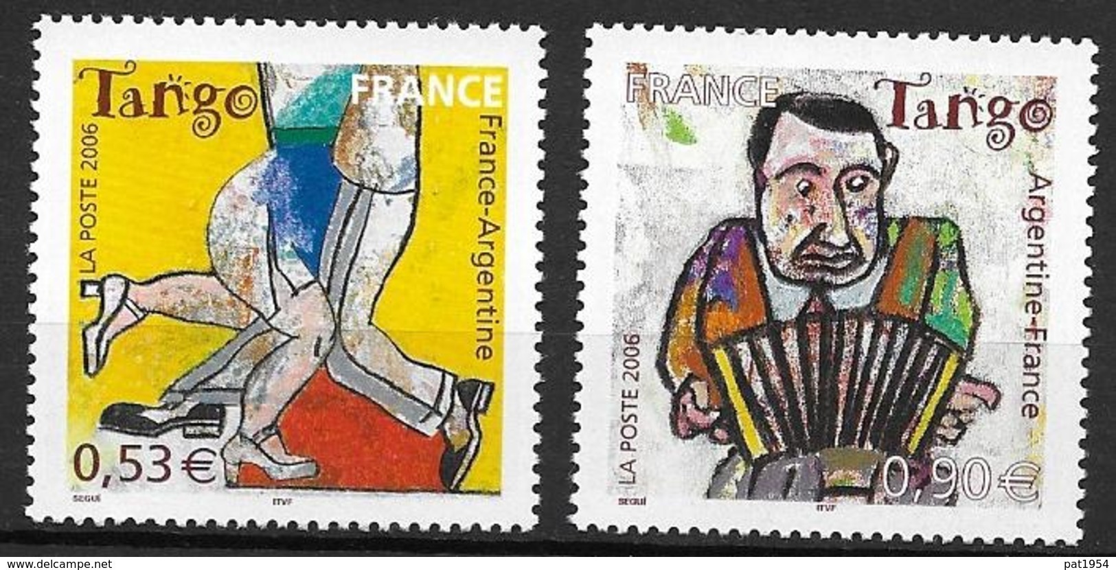 France 2006 N° 3932/3933 Neufs Le Tango, émission Commune Avec Argentine à La Faciale - Unused Stamps