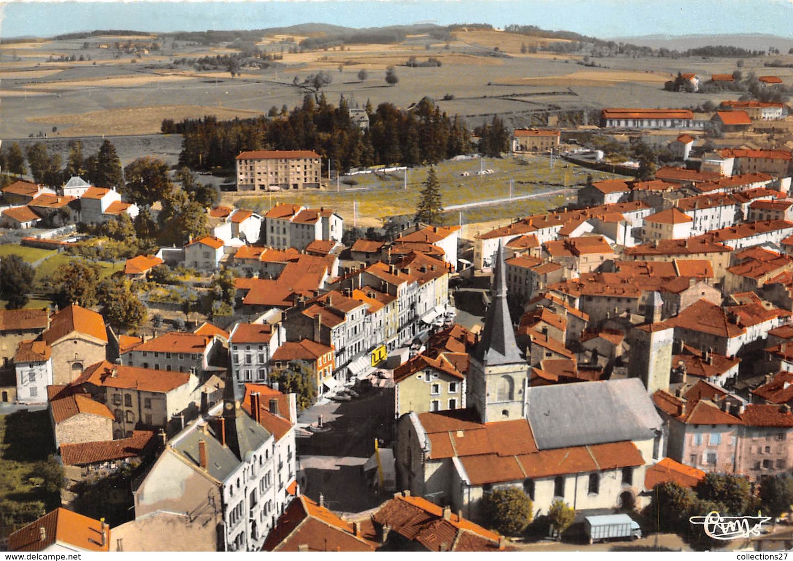 43-CRAPONNE-SUR-ARZON-  VUE AERIENNE GENERALE - Craponne Sur Arzon