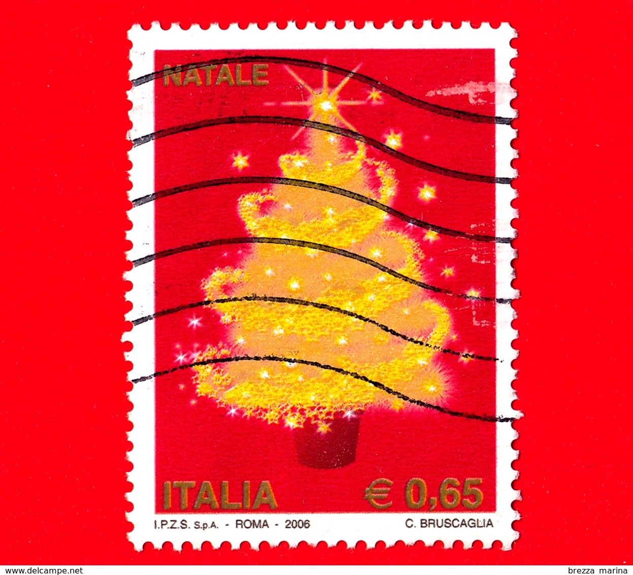 ITALIA - Usato - 2006 - Natale - Albero Di Natale - 0,65 - 2001-10: Gebraucht