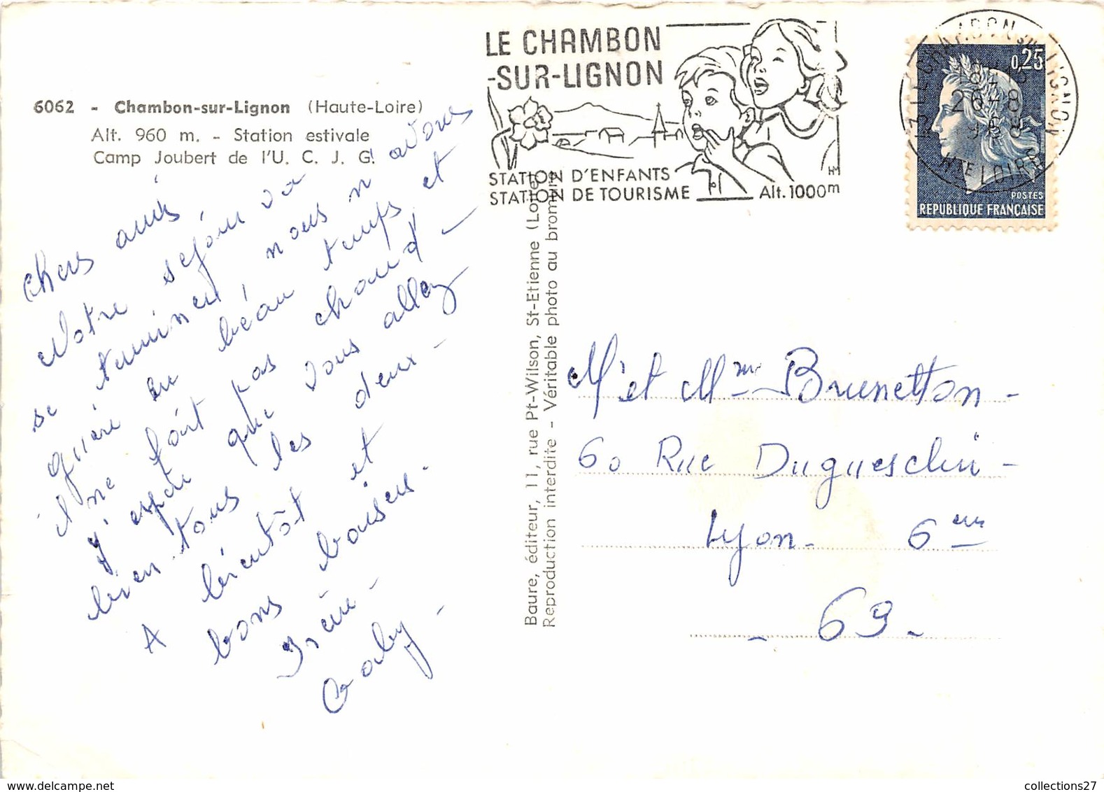 43-LE-CHAMBON-SUR-LIGNON-CAMP JOUBERT DE L'U.C.J. G - Le Chambon-sur-Lignon
