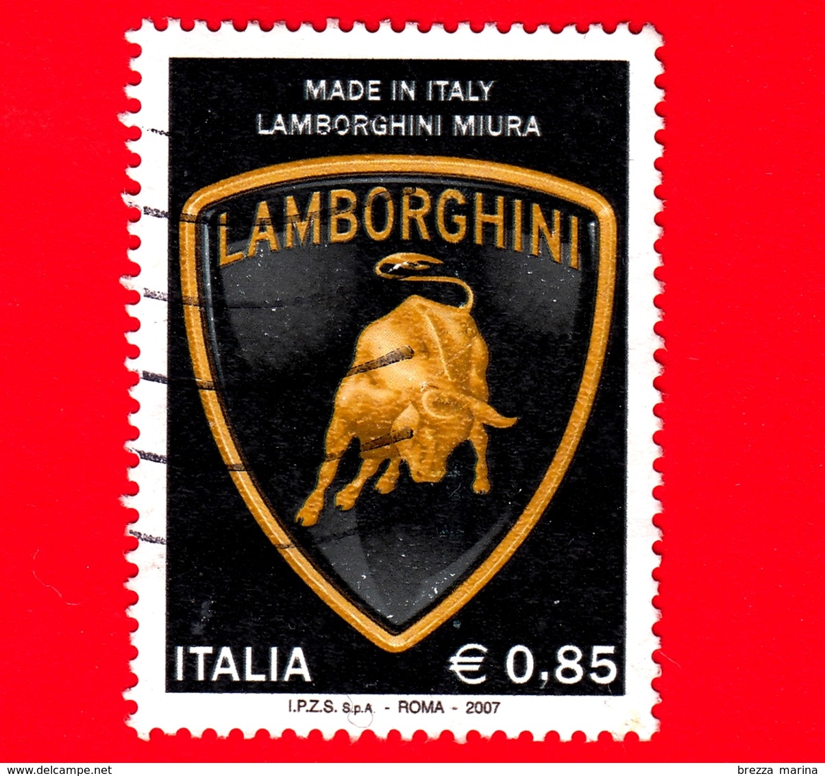 ITALIA - Usato - 2007 - Made In Italy - Lamborghini Miura - Automobili - 0,85 - Stemma - 2001-10: Usati