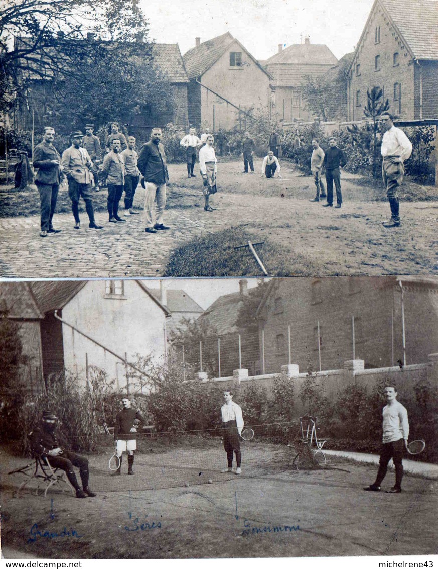 GUERRE 1914 18- Cartes Photos De Prisonniers Français ( Officiers ) En ALLEMAGNE - DUISDORF BONN - Bonn