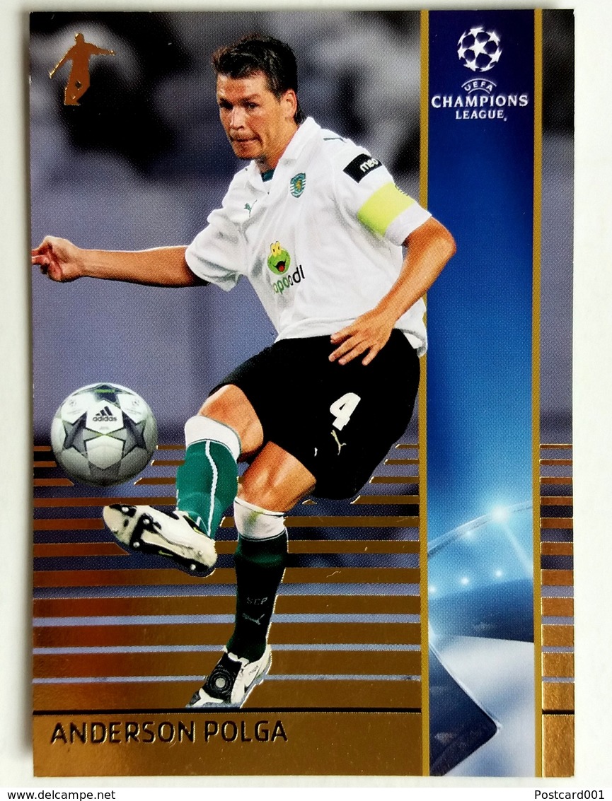 Anderson Polga (Brasil) Team Sporting (Portugal) - Official Trading Card Champions League 2008-2009, Panini Italy - Singles (Simples)