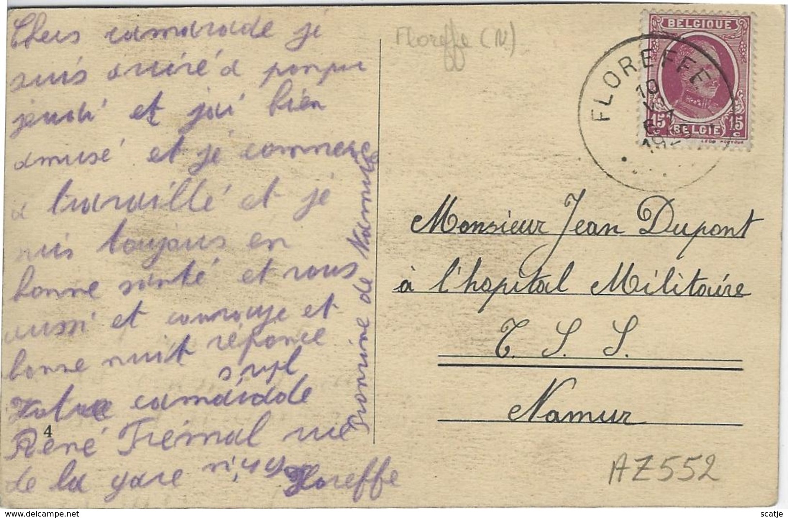 Séminaire De FLOREFFE.   -   1920  Naar   Namur - Floreffe
