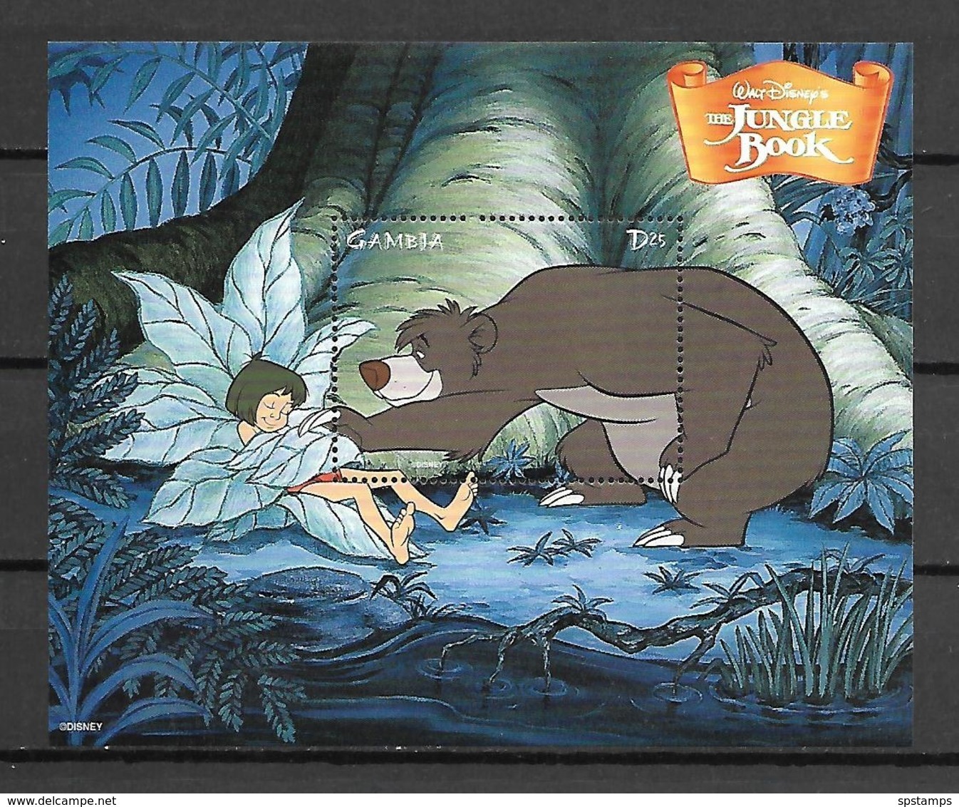 Disney Gambia 1999 The Jungle Book #2 MS MNH - Disney