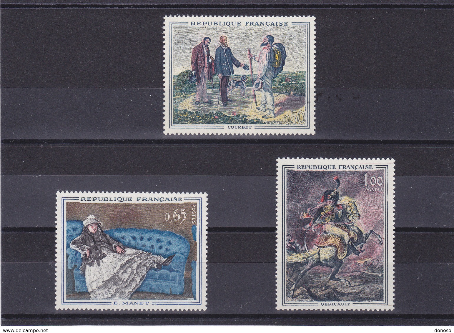 FRANCE 1962 PEINTURES Yvert 1363-1365 NEUF** MNH Cote : 12 Euros - Neufs